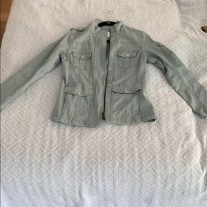 Mint green women’s utility styled jacket